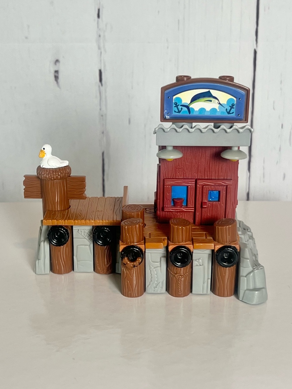 Fisher Price GeoTrax Portside Fishing Pier G5545 Boat Dock Vintage 2004